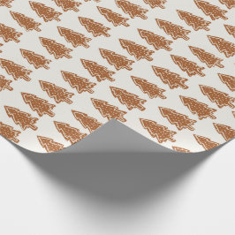 Papel De Regalo Navidades Gingerbread Trees moderno