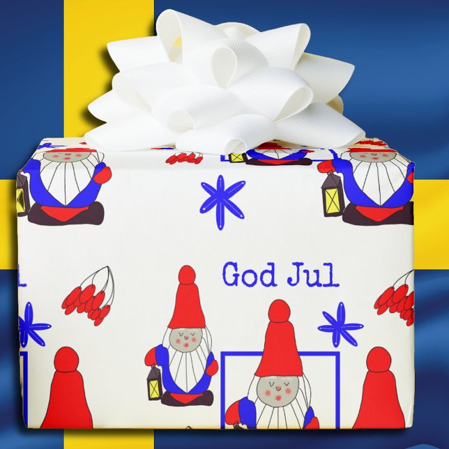 Papel De Regalo Navidades Gnome de Suecia (Subido por el creador)