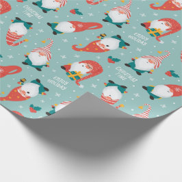Papel De Regalo Navidades Gnomes