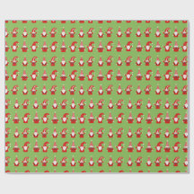Navidades Gonk Green Wrapping Paper