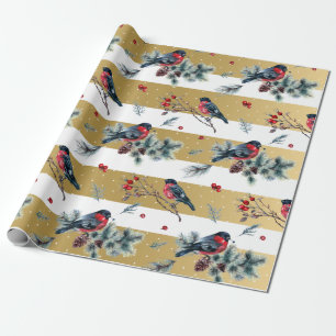 Papel De Regalo Navidades grilletes de oro y blanco