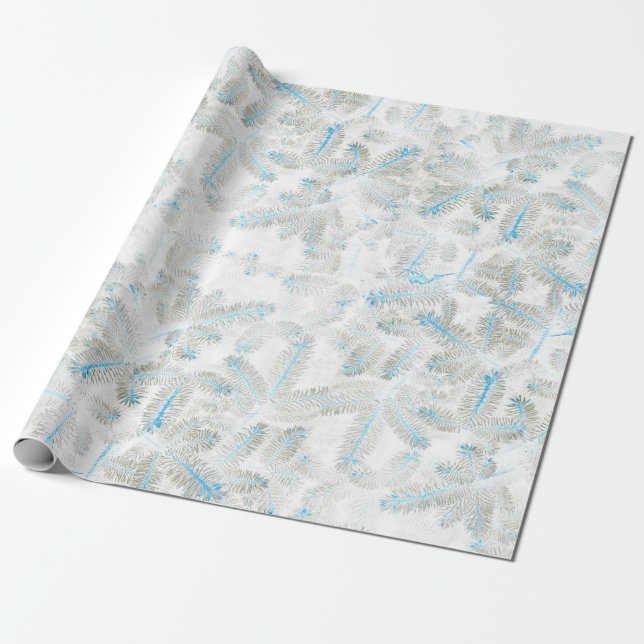 Papel De Regalo Navidades Gris Azul Blanco Rojo Rojo Arbol Imprimi (Desenrollado)