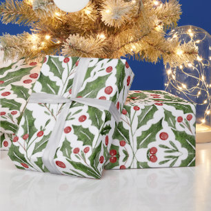 Papel De Regalo Navidades Groovy Moderno del Rosado Caliente