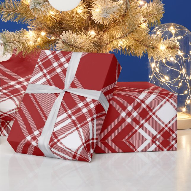 Papel De Regalo Navidades Groovy Moderno del Rosado Caliente (Vacaciones)