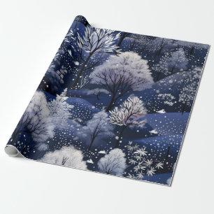 Papel De Regalo Navidades Groovy Moderno del Rosado Caliente