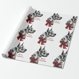 Papel De Regalo Navidades Harlequin Great Dane