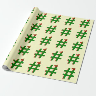 Papel De Regalo #Navidades #HASHTAG - Símbolo de etiqueta hash
