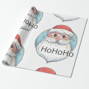 Papel De Regalo navidades ho santa claus