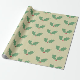 Papel De Regalo Navidades Holly