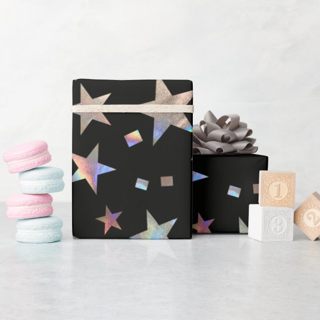 Papel De Regalo Navidades holográficos del Boda arcoiris Cumpleaño (Baby Shower)