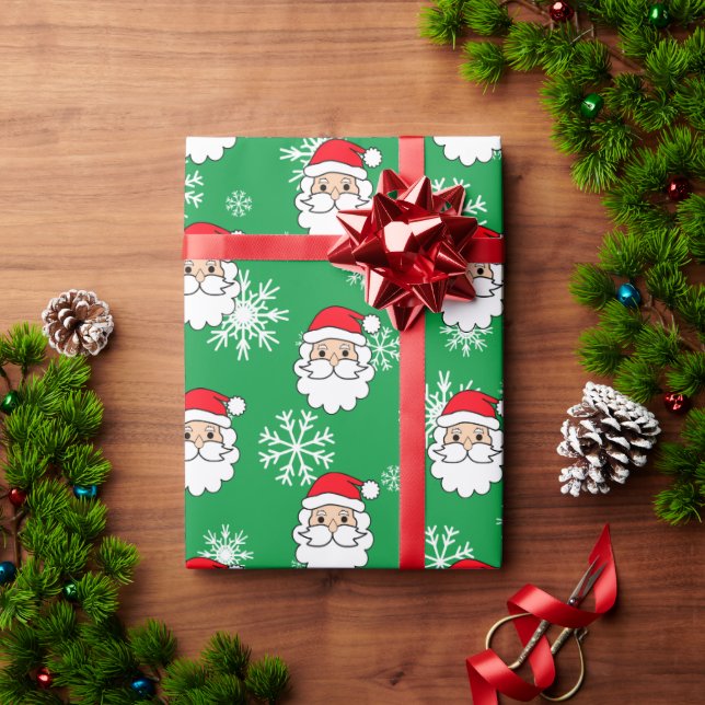 Papel De Regalo Navidades honrados de Santa Face (Regalo de vacaciones)