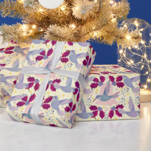 Papel De Regalo Navidades Hummingbirds