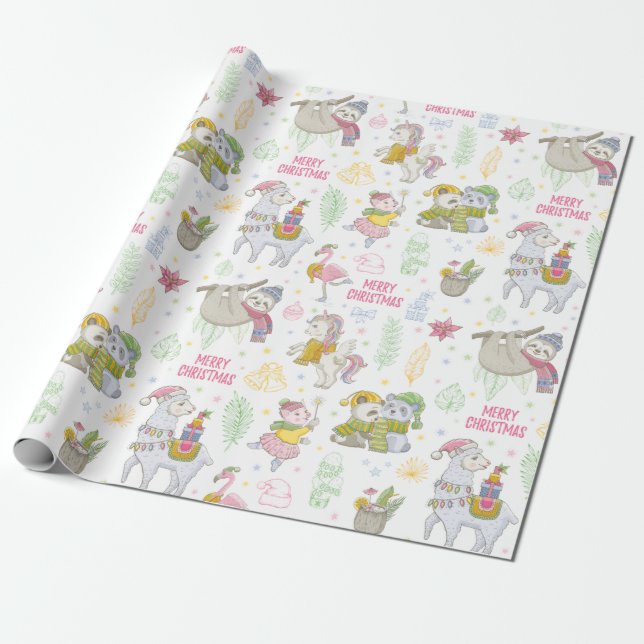 Papel De Regalo Navidades inteligentes (Desenrollado)