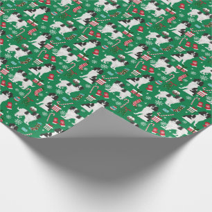 Papel De Regalo Navidades japoneses Chin Dog