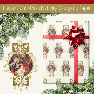 Papel De Regalo Navidades Jesús María José Natividad