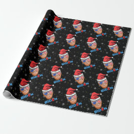 Papel De Regalo navidades joe biden santa sombrero