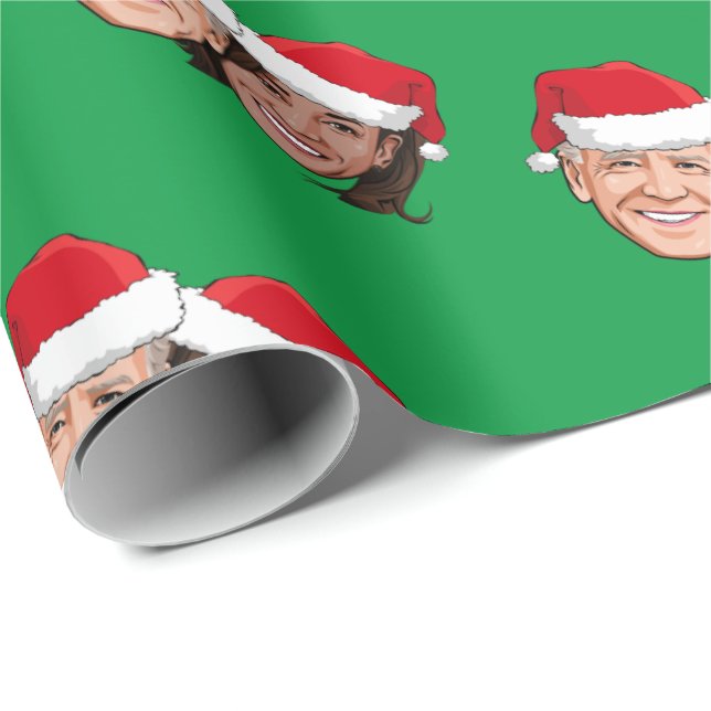 Papel De Regalo Navidades Joe y Kamala (Esquina del rollo)