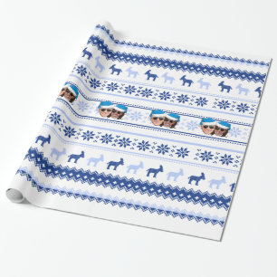 Papel De Regalo Navidades Joe y Kamala Blue