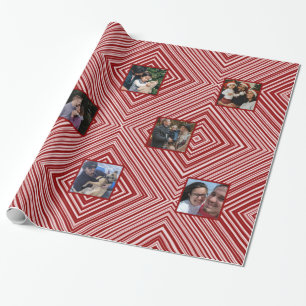 Papel De Regalo Navidades Kaleidoscope blanco/rojo 8 fotos impecab