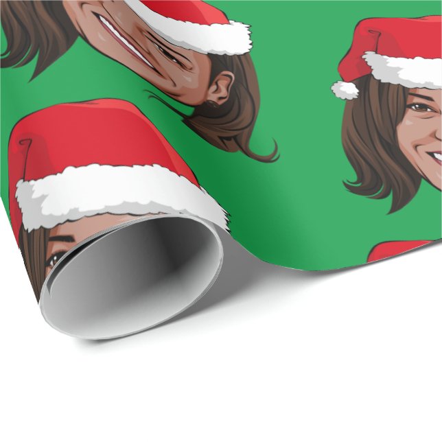 Papel De Regalo Navidades Kamala Harris (Esquina del rollo)
