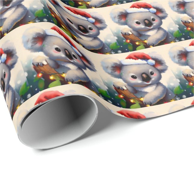 Papel De Regalo Navidades Koala 2 (Esquina del rollo)