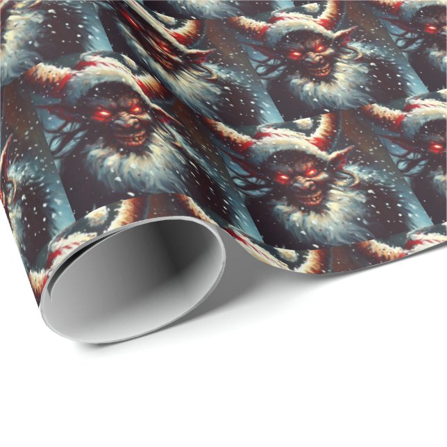 Papel De Regalo Navidades Krampus 1 (Esquina del rollo)