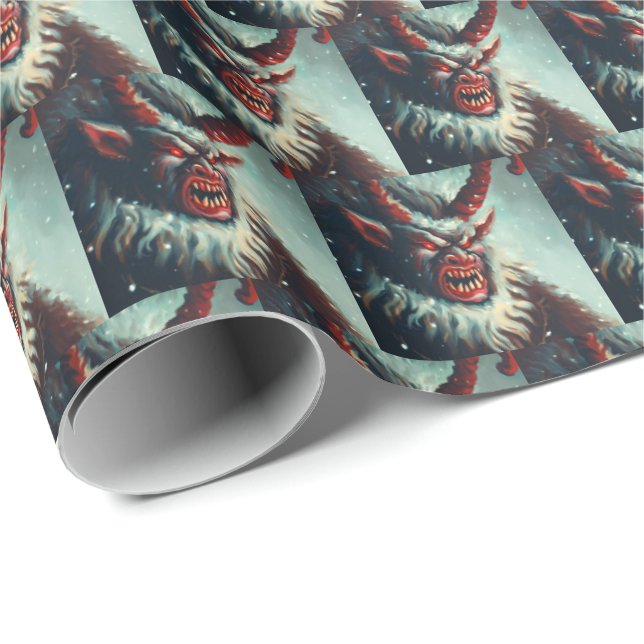 Papel De Regalo Navidades Krampus 3 (Esquina del rollo)