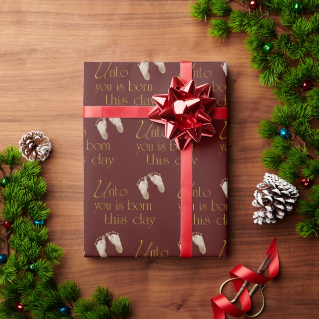 Papel De Regalo Navidades La Biblia Verse Sobre El Mármol (Regalo de vacaciones)