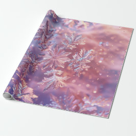 Papel De Regalo Navidades Lavender Snowflakes