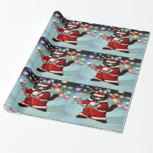 Navidades Luces Típico Tuxedo Cat