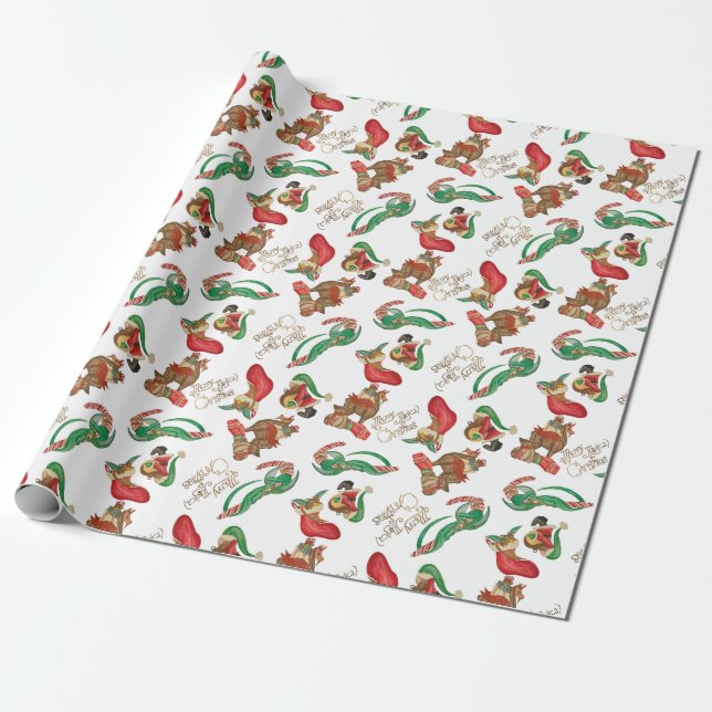 Papel De Regalo Navidades mágicos (Desenrollado)