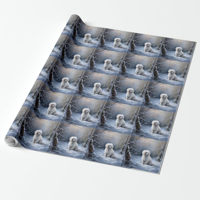 Papel De Regalo Navidades malteses que dejen que nieve (Desenrollado)