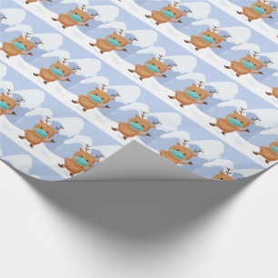 Papel De Regalo Navidades Masked Rudolph