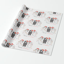 Papel De Regalo Navidades Meowy lindos gatos