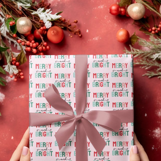 Papel De Regalo Navidades merry y brillantes (Subido por el creador)