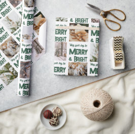 Papel De Regalo navidades 🎄 Merry y Brillantes 🎁 foto de Persona