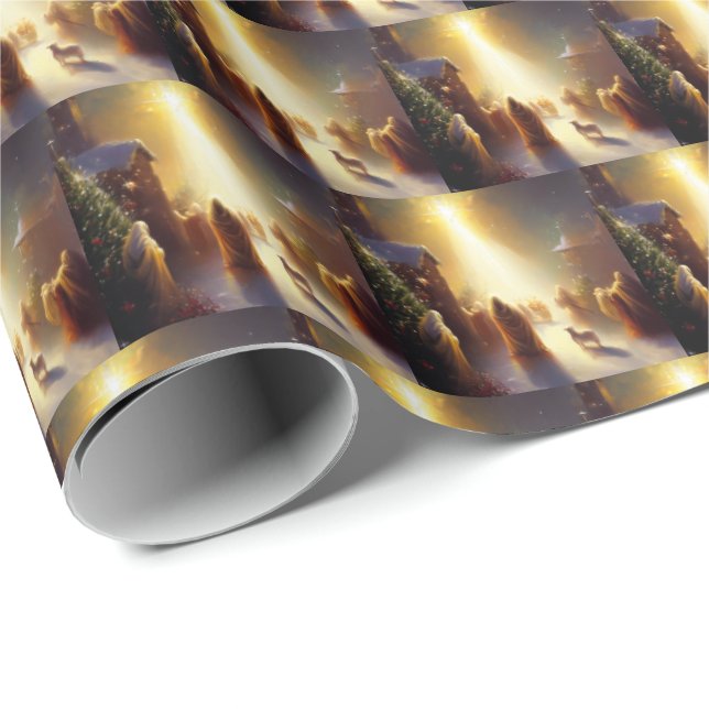 Papel De Regalo Navidades Milagro 1 (Esquina del rollo)