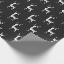 Navidades minimalistas de renos negros y blancos