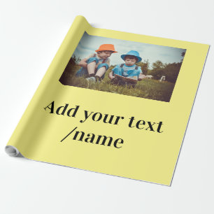 Papel De Regalo navidades mínimos simples añaden tu      texto d