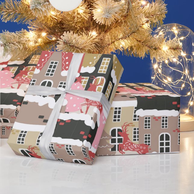 Papel De Regalo Navidades modernos (Vacaciones)