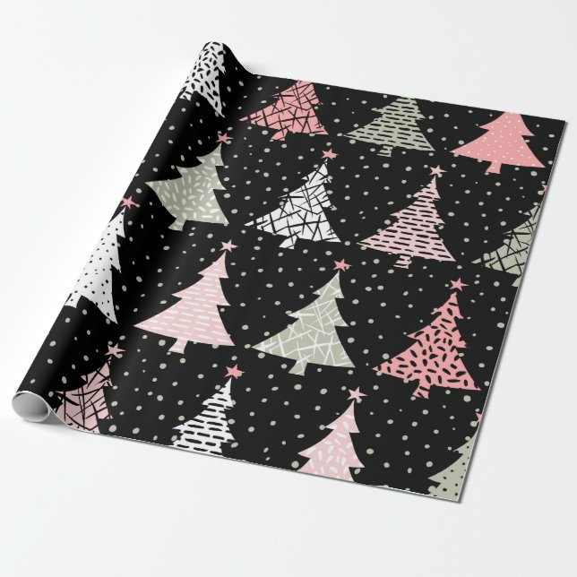 Papel De Regalo Navidades modernos (Desenrollado)