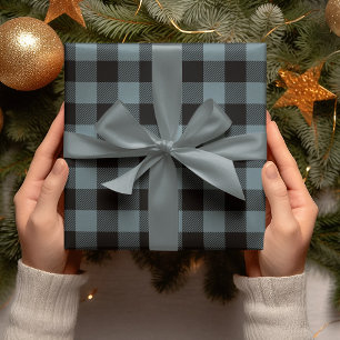 Papel De Regalo Navidades modernos de Blue Plaid