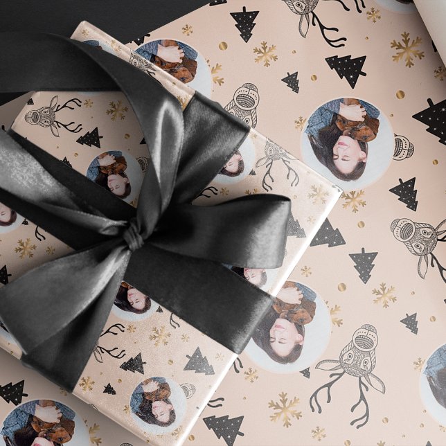 Papel De Regalo Navidades modernos de fotos personalizadas (Subido por el creador)