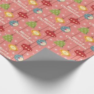 Papel De Regalo Navidades modernos de mediados del siglo XX Bauble