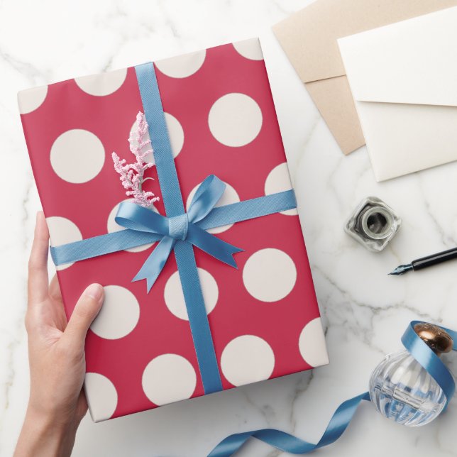 Papel De Regalo Navidades modernos de pimienta de chile y de polka (Regalar)