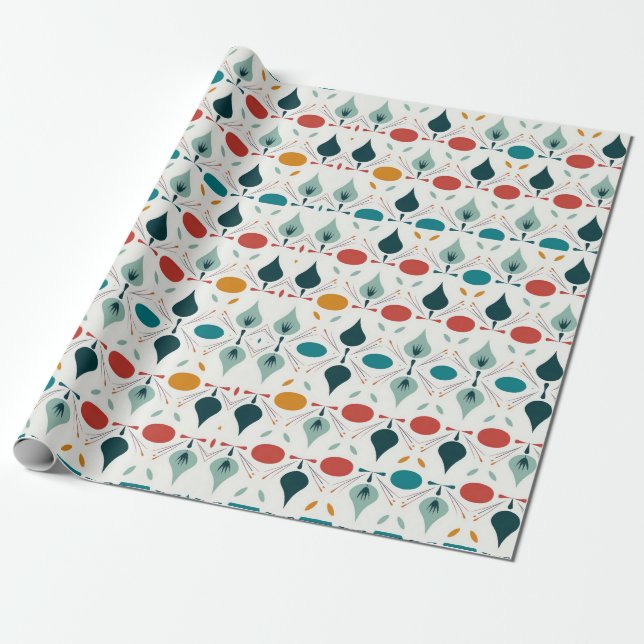 Papel De Regalo Navidades modernos del siglo XX (Desenrollado)