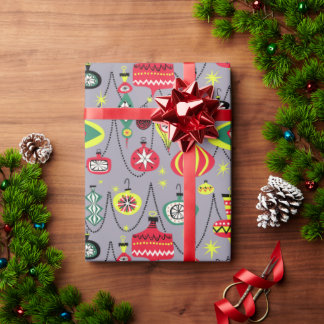 Papel De Regalo navidades modernos del siglo XX de la energía atóm