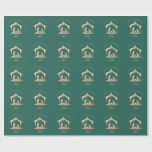 Papel De Regalo Navidades modernos Natividad religiosa María y Jos