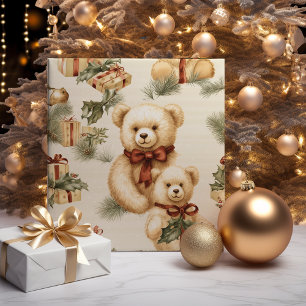 Papel De Regalo Navidades modernos Teddy Bears
