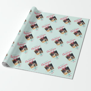 Papel De Regalo Navidades Monogramas Fotos, familia elegante y per